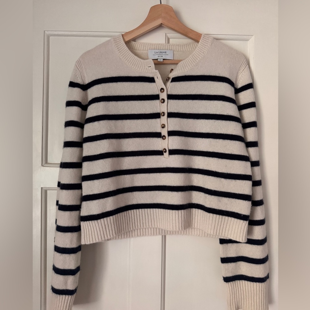 La Ligne Cashmere Cropped Sweater